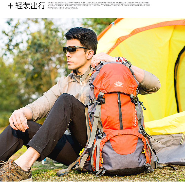 Yitu Hiking Bag, Cross-border Outdoor Sports, large-capacity nylon backpack, multi-functional outdoor backpack for hiking and sports pic 40