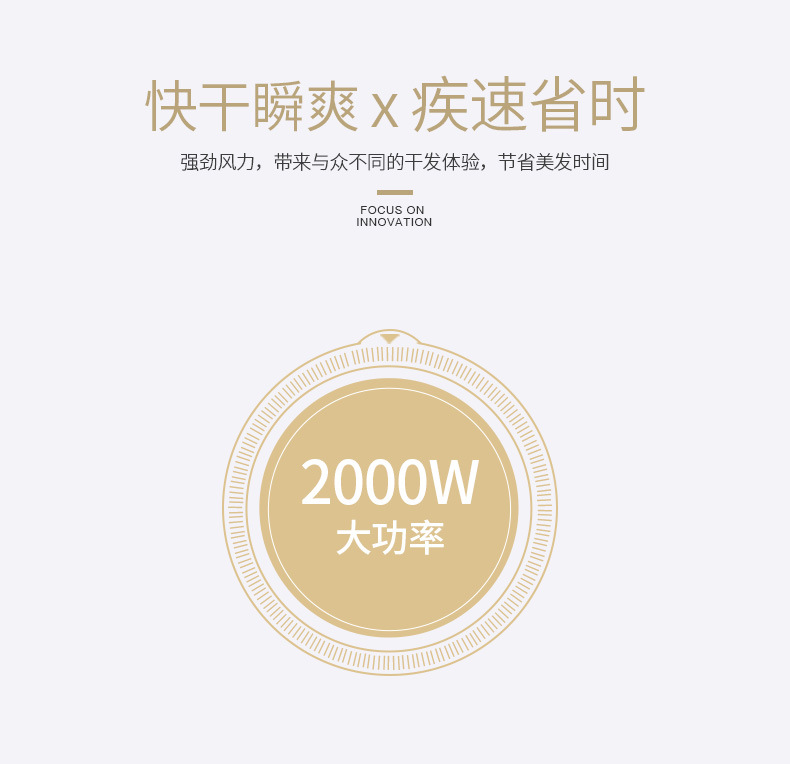 Yongri Hair Salon Hair Salon Hair dryer, household high-power 2000W constant-temperature hot and cold air blower pic 6