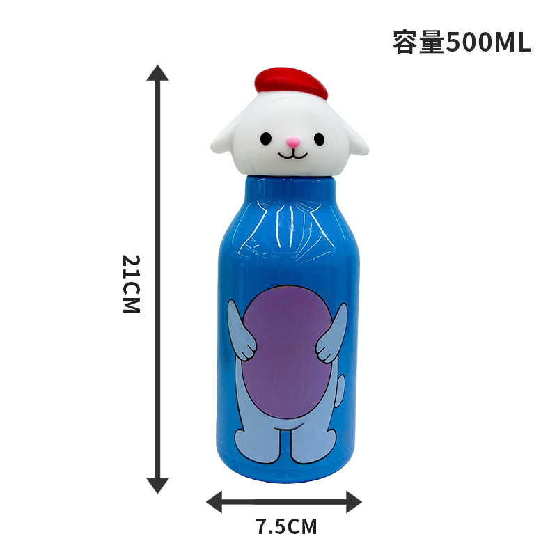 New animal cup for foreign trade, summer new style unicorn cartoon reindeer fashion gift cup, creative and cute lid pic 5