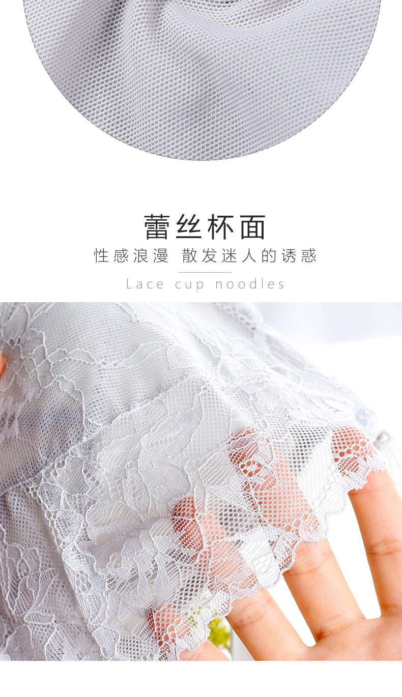 全罩杯大胸显小文胸薄款无钢圈内衣女聚拢防下垂收副乳调整型胸罩详情11