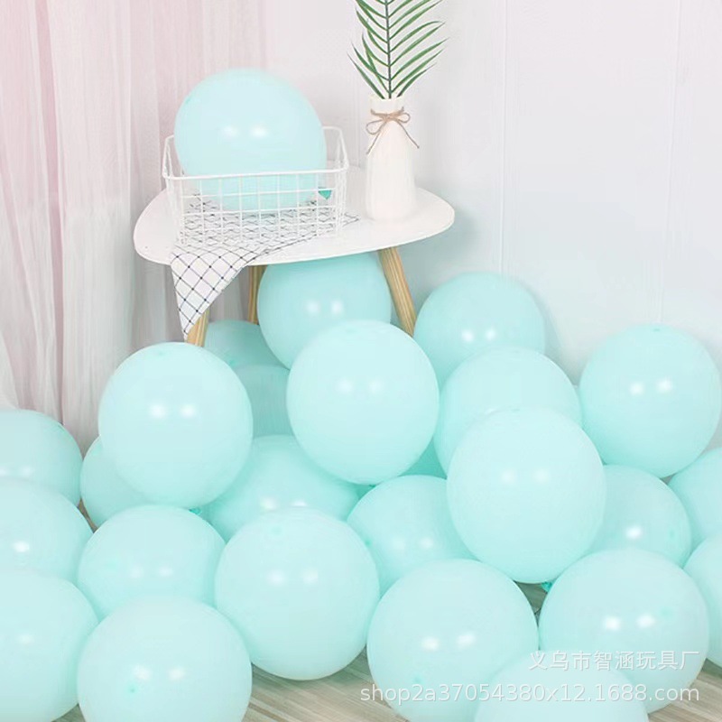1.5g10寸马卡龙气球批发厂家生日氛围布置婚礼婚庆装饰糖果色乳胶详情14