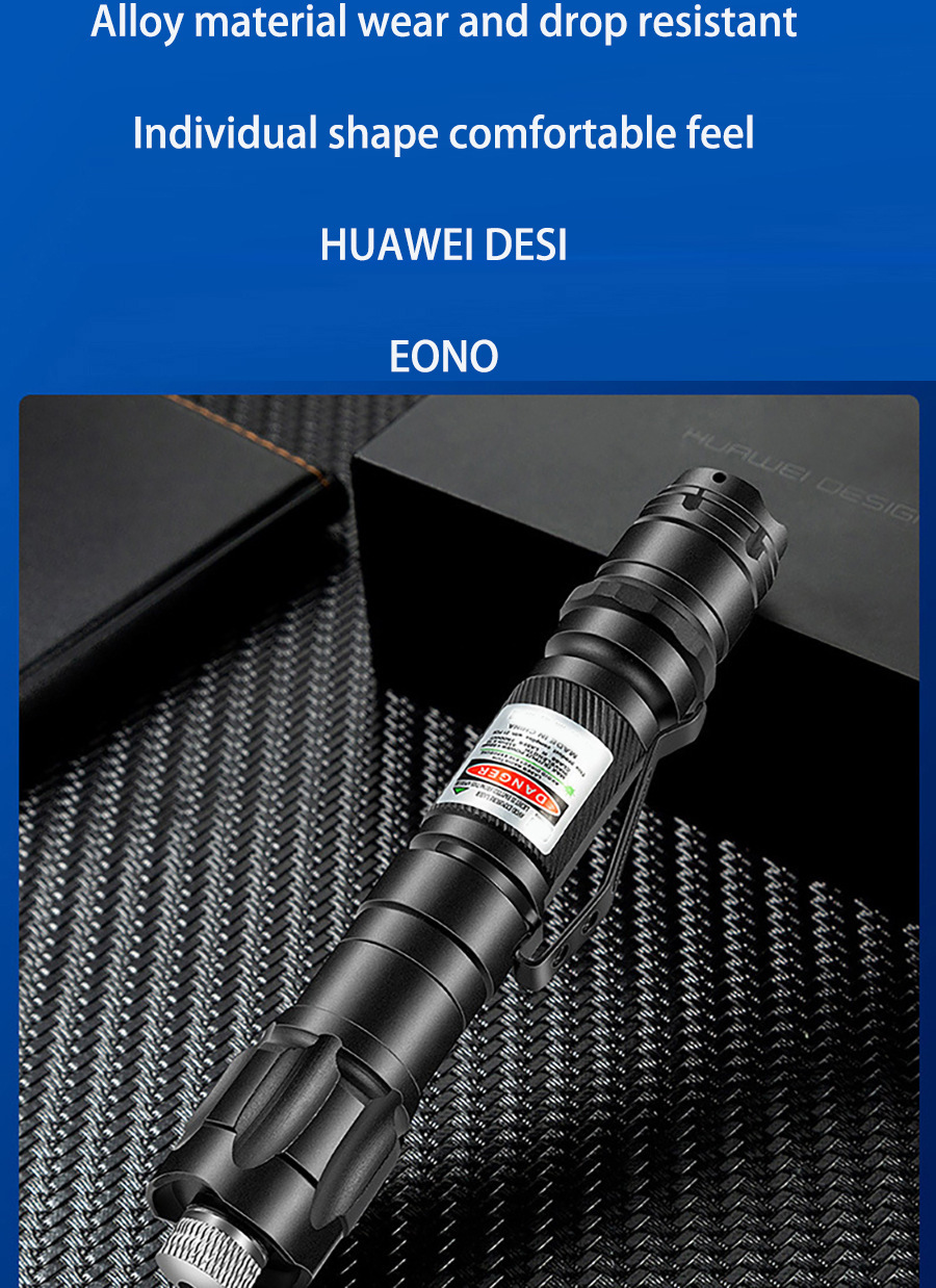 High-power laser pen, strong light constantly on, laser light, starry sky pattern, long-range green light, outdoor indication pic 5