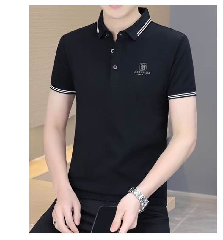 短袖男士T恤Polo打底衫新款夏季男装翻领休闲衬衫T恤男式上衣批发详情12