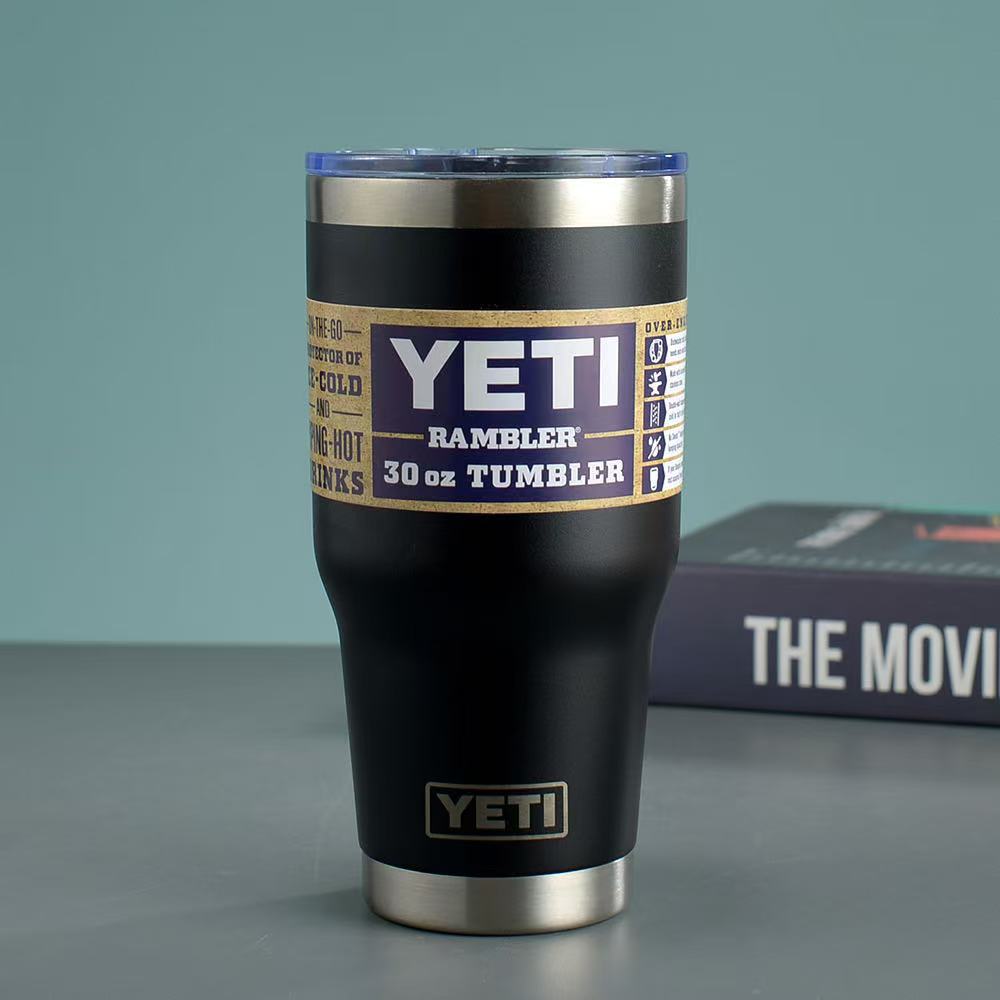 304 stainless steel insulated ice cup, 30oz large-capacity double-layer insulated cup, 20ozYETI car cup strap pic 4