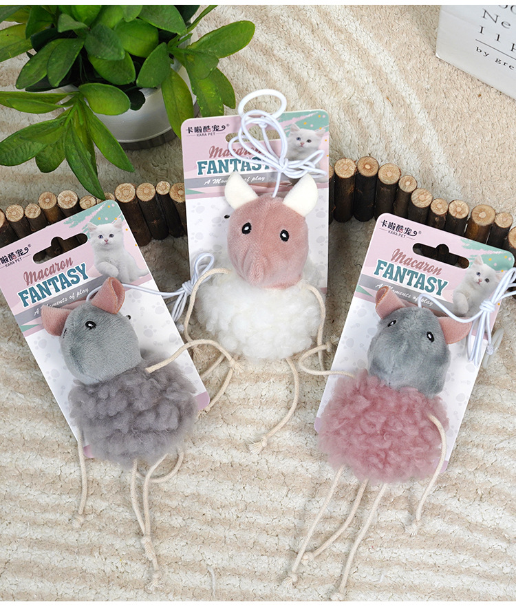 猫玩具自嗨解闷可爱毛绒猫薄荷逗猫棒幼猫磨牙老鼠悬挂猫咪玩具详情9