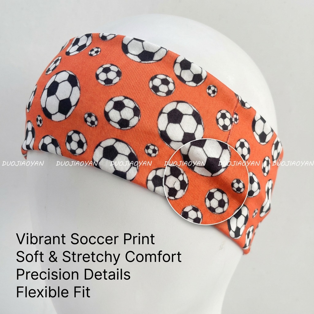 Cross-border best-selling football hair band, World Cup cheering headscarf, elastic sports hair band, unisex antiperspirant hair band pic 6