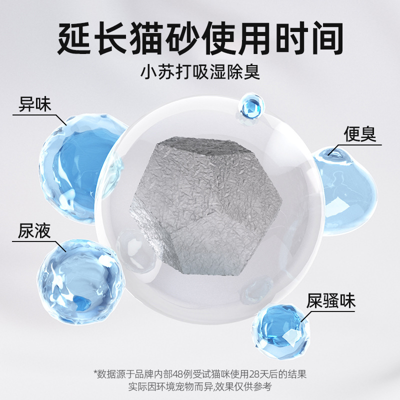 猫砂除臭粉小苏打颗粒宠物除味神器猫砂伴侣猫咪去尿味猫砂盆专用详情3