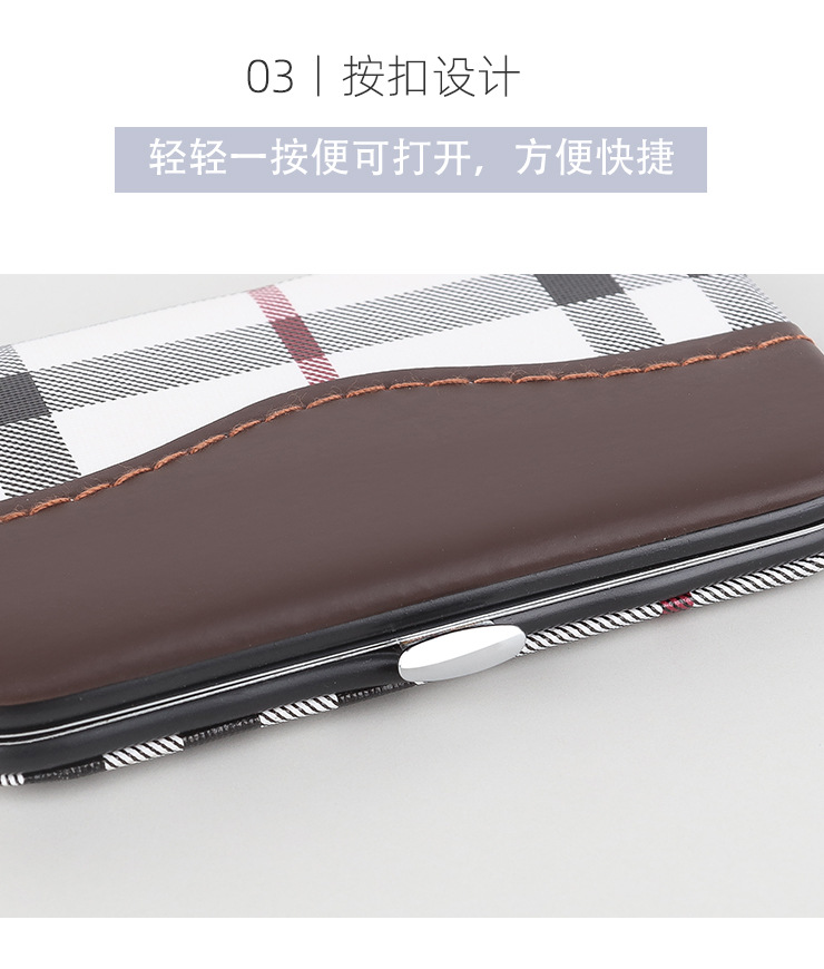 7-piece nail clipper set in leather box, beauty and nail care tools, printable gift nail clipper set pic 32