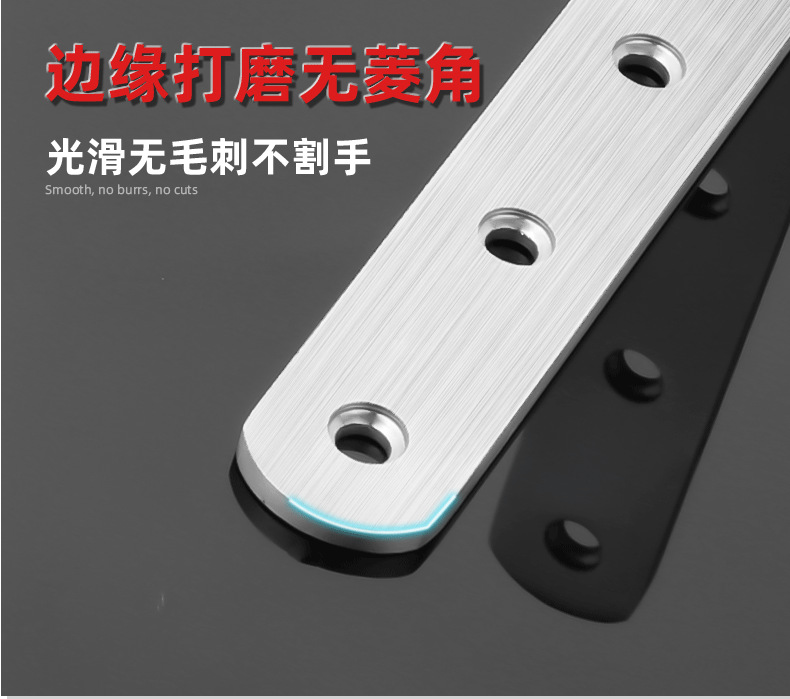 厂家批发 不锈钢L型平面角码板材连接件固定架L型L型平面桌椅角码详情14