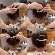 Thick, wide and high ponytail hair tie, seamless, high-elasticity, seamless hair band, bun hairstyle pic 6
