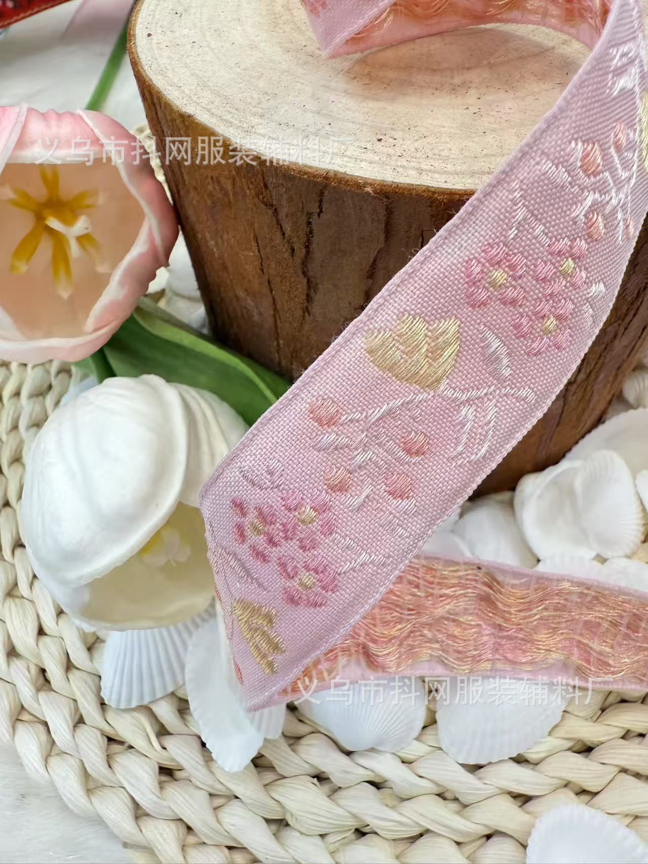 2.5cm Ethnic-style webbing, embroidery, DIY bow, hair accessory, headwear, clothing, border strap, retro Chinese style pic 12