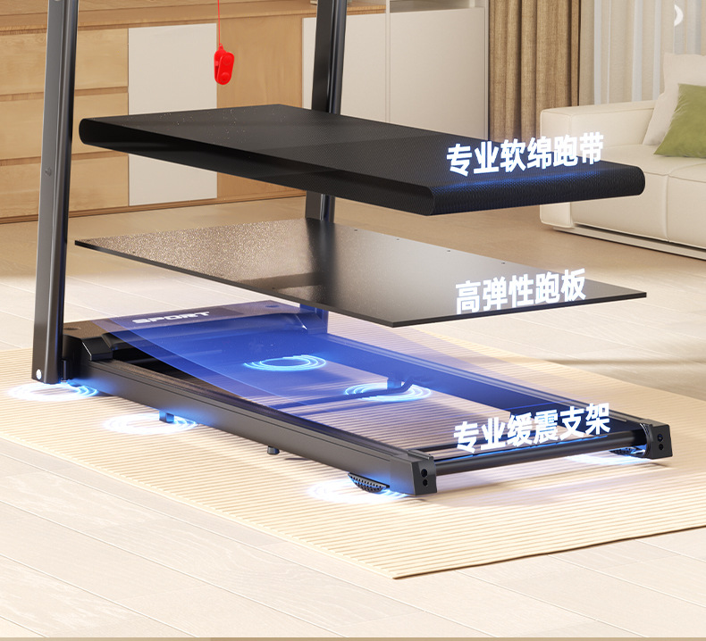 M5 Home mini treadmill, foldable, silent, large treadmill, tablet heart rate, Southeast Asia bestseller, European and American standards pic 13