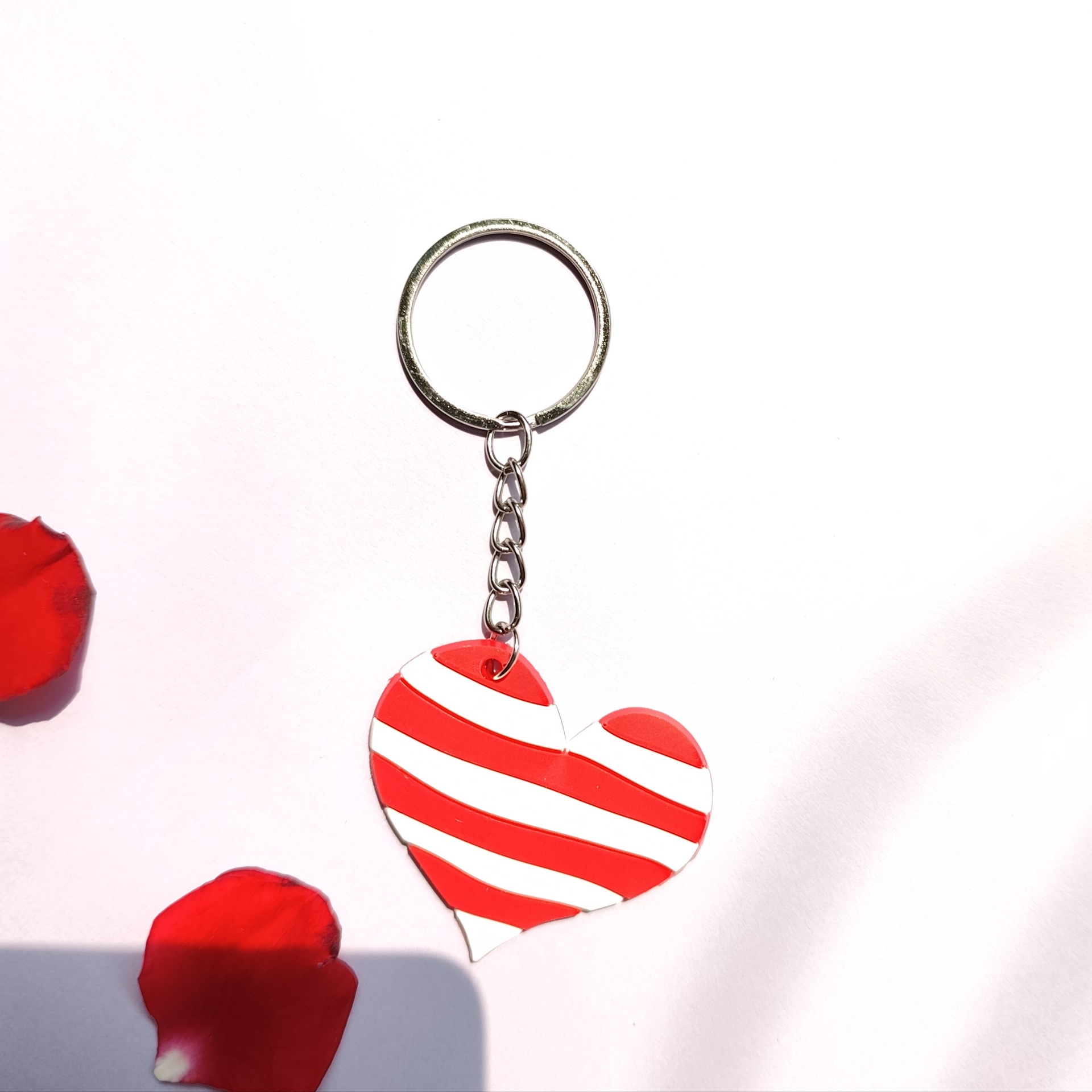 情人节软胶钥匙扣情人节礼物爱心桃心钥匙扣货源供应批发可爱详情21