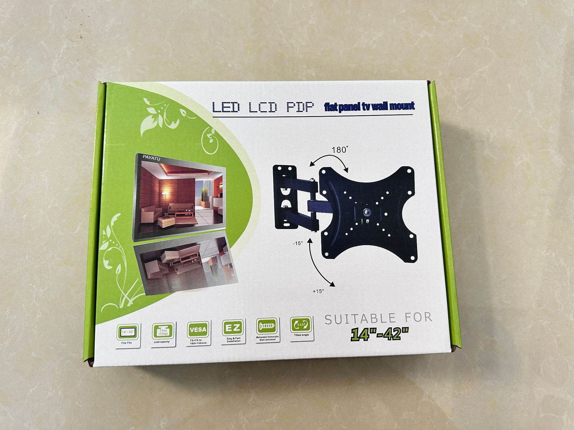 Telescopic swing TV stand, LCD TV swing TV hanging rack, single-arm and double-arm telescopic TV stand pic 10