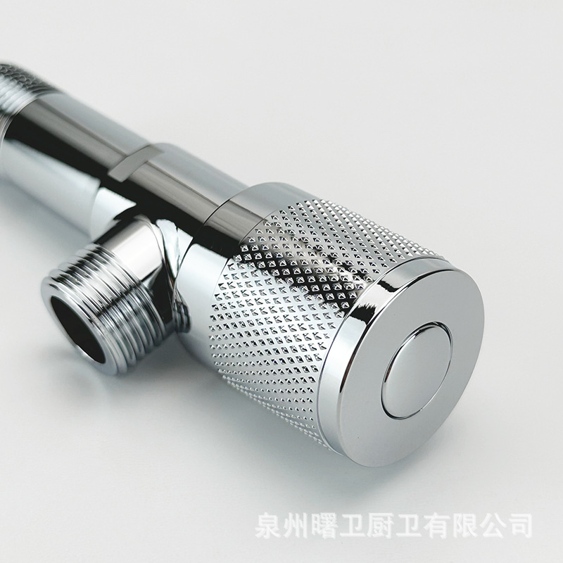 不锈钢加长三角阀 铜芯座便开关可过盐雾高标电镀加厚防爆出水口详情5