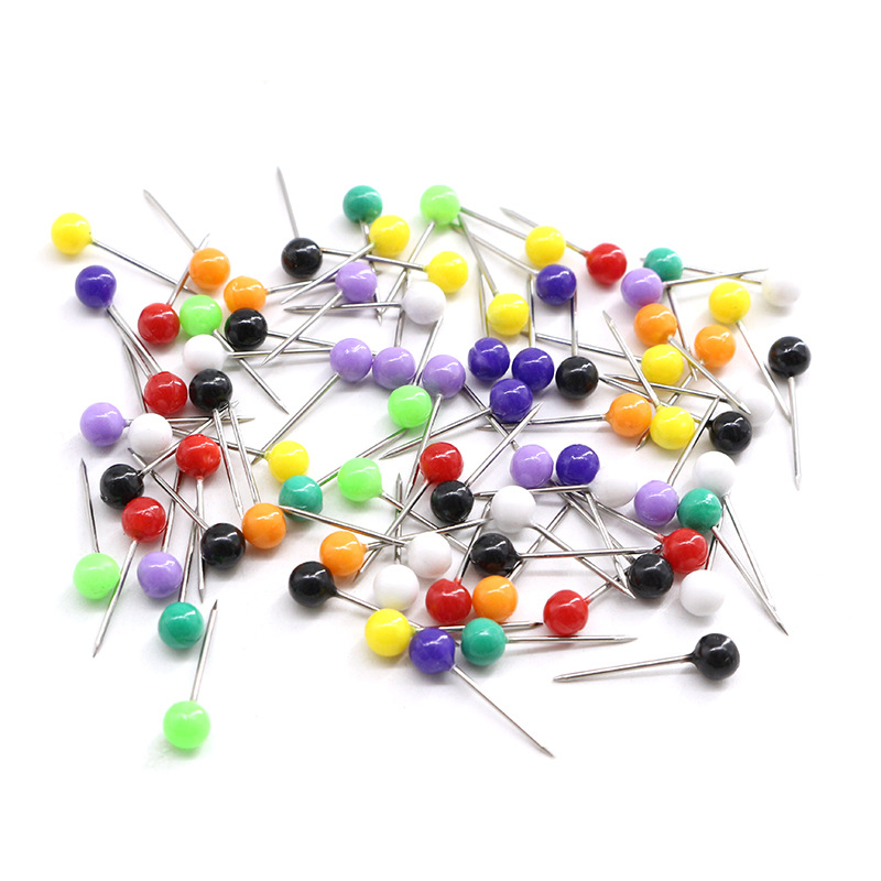 厂家批发彩色小号4*15MM地球针软木板按钉地图标记图钉大头针散装详情3