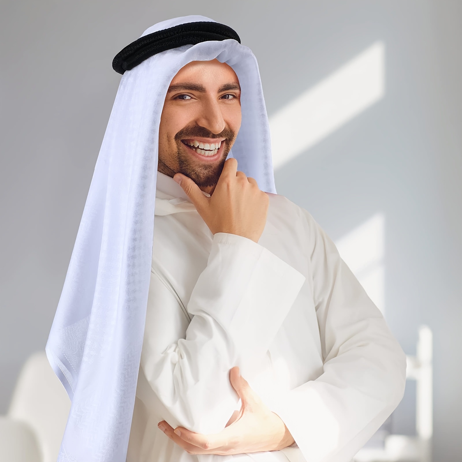 Cross-border Arab headscarves, Dubai headscarves, Saudi and Afghan travel bags, headwear. Men do not need headbands + headscarves pic 10