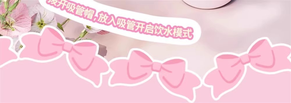 三丽鸥凯蒂猫儿童保温杯316食品级不锈钢高颜值卡通吸管水杯详情14