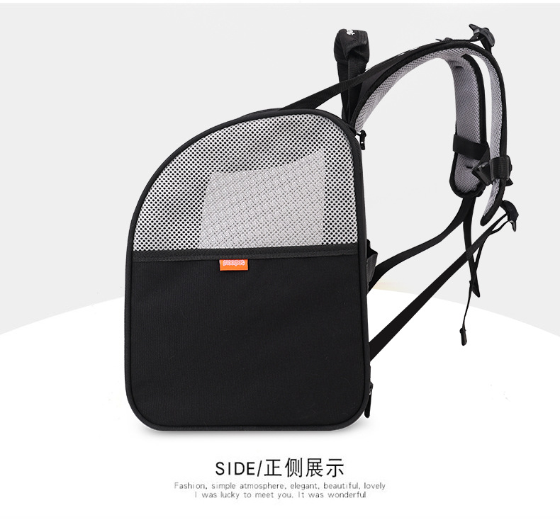 Factory direct supply cat bags for portable outings, large-capacity space capsule, double-shoulder hand-carry, breathable Japanese and Korean style pet bags pic 17