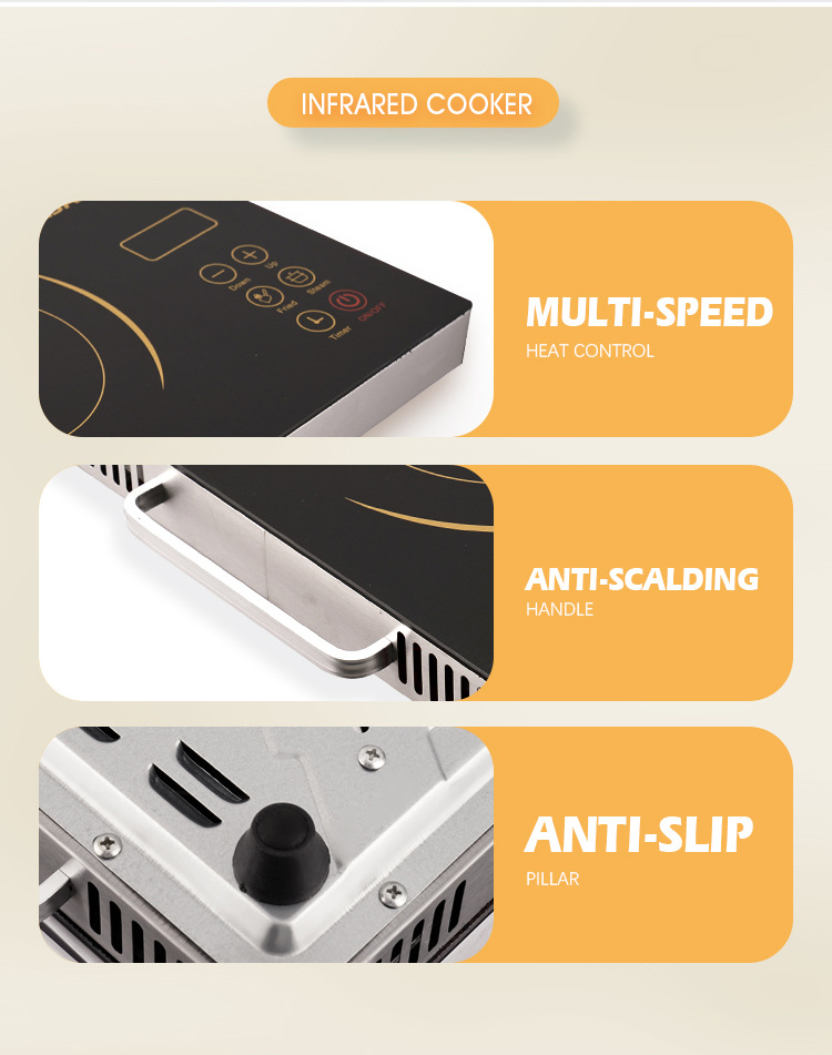 JAMAKY电陶炉家用触摸式电炉2000w大功率节能爆炒电陶炉批发JMK7004详情14