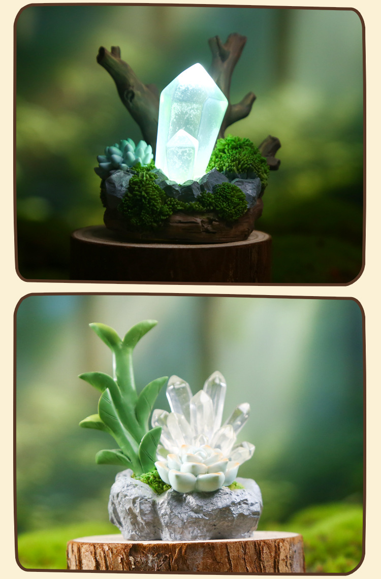 Crystal Story Blind box Creative design: Crystal illuminated table ornaments in various styles, exquisite crystal blind box wholesale pic 11