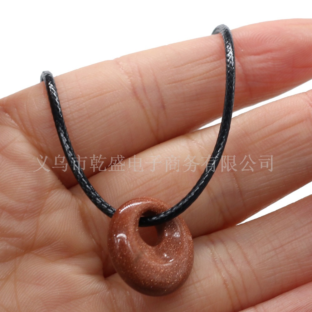 Exquisite natural stone semi-precious stone beads, large-hole beads, DIY jewelry accessories, handcrafted necklaces, wholesale pic 14