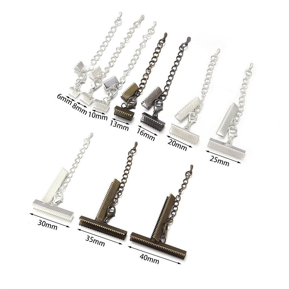 Horse clip buckle + lobster buckle, horse mouth clip, horse calf buckle, iron tail chain, 5cm long, lobster buckle 12mmdiy accessory pic 4