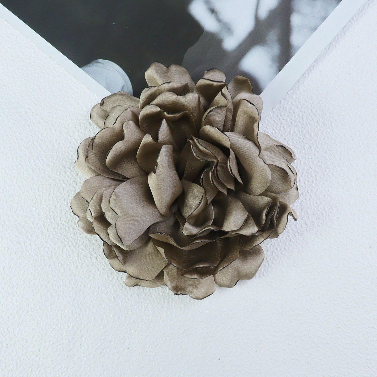 14cm缎面爱心花瓣手工diy发饰头饰配件辅料玫瑰花多层花瓣设计详情9