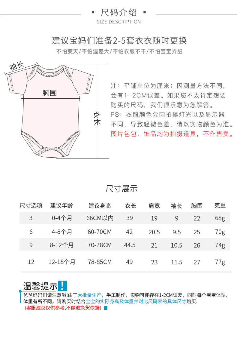 OEKO欧美跨境新生儿衣服宝宝包屁哈衣爬服纯棉春秋长袖婴儿连体衣详情5