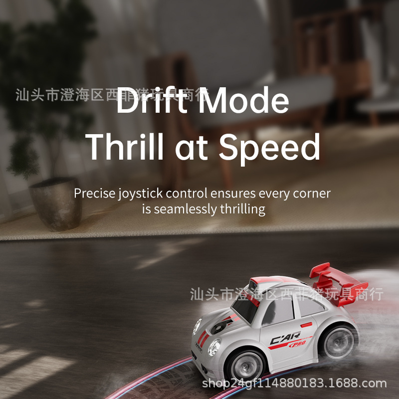 Cross-border remote control MINI car camera and photo cartoon Q-version mini screen control racing drifting C6 remote control car toy pic 31