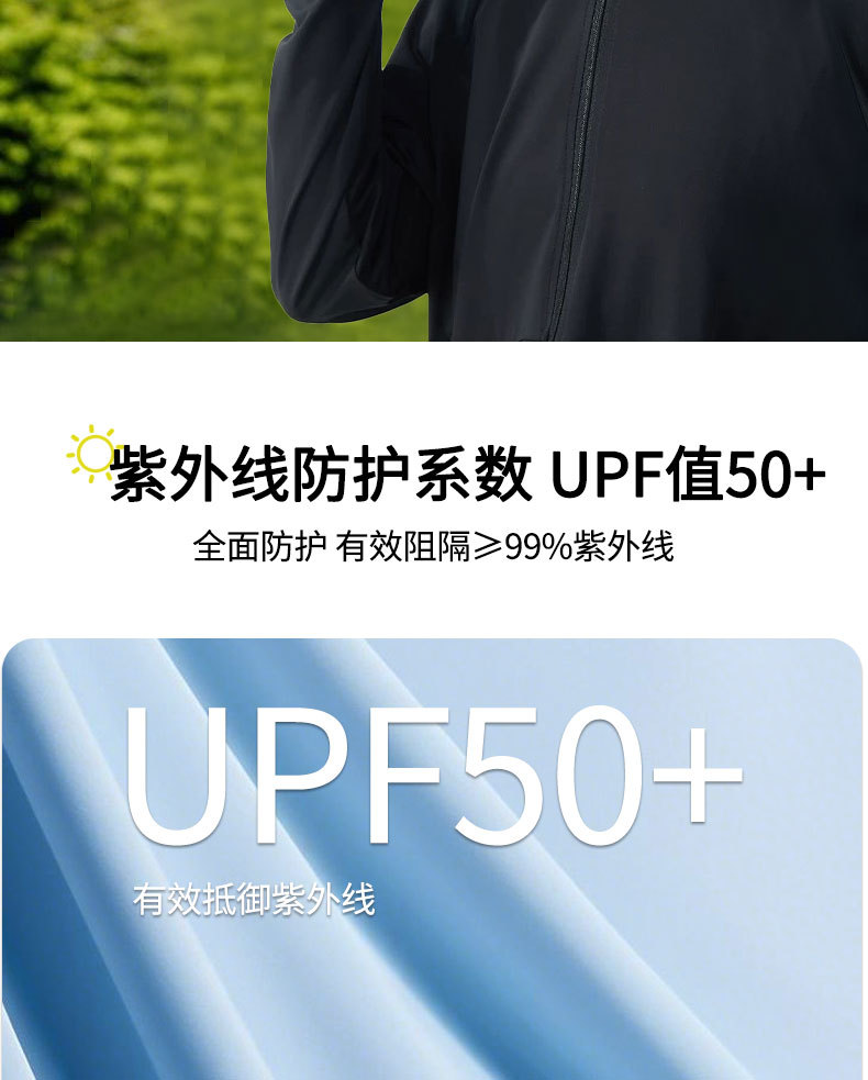 女士超好看防晒衣户外连帽冰丝原纱防晒服 防紫外UPF50+详情4