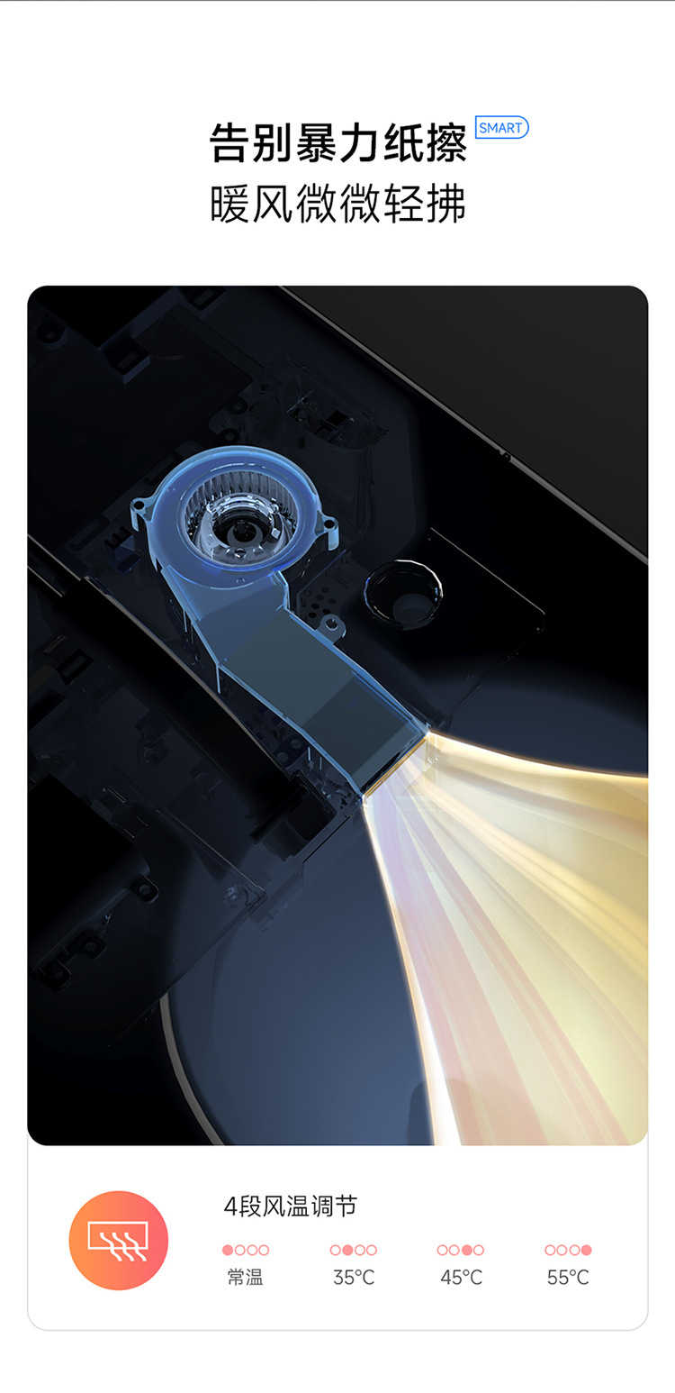 东沃H3全自动家用智能马桶品牌感应翻盖带水箱无水压虹吸式冲水详情23