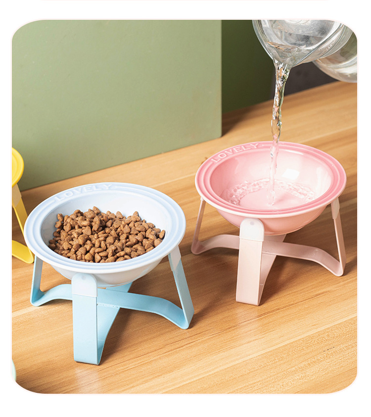 Wow, custom-made French cat bowl, pet bowl, ceramic cat bowl stand, protecting cervical vertebrae, cat bowl, small pet dog bowl pic 10