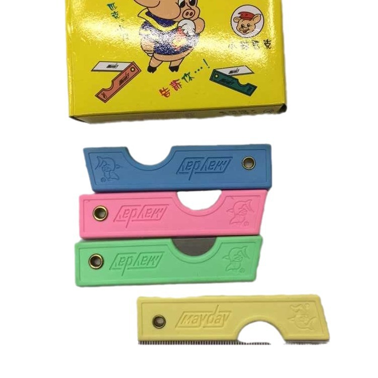 Supply plastic pencil sharpeners, small knives, plastic pencil sharpeners, portable mini folding pencil sharpeners, express unboxing knives pic 3