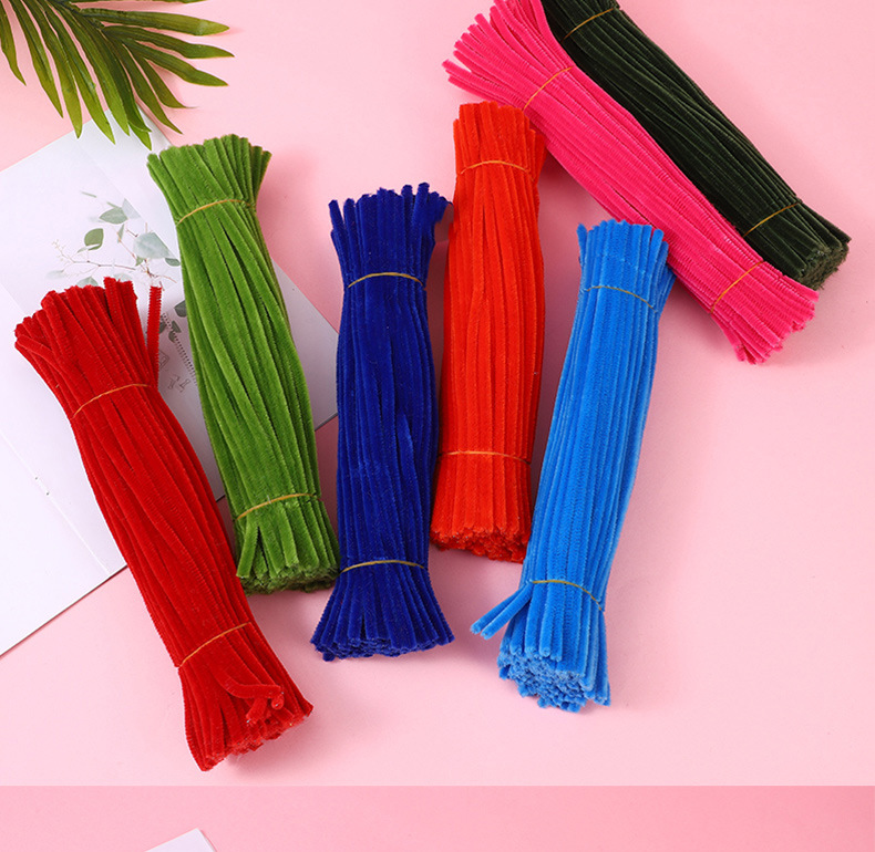 加密扭扭棒diy材料包手工花束发箍彩色马卡龙毛根扭扭棒超密批发详情12