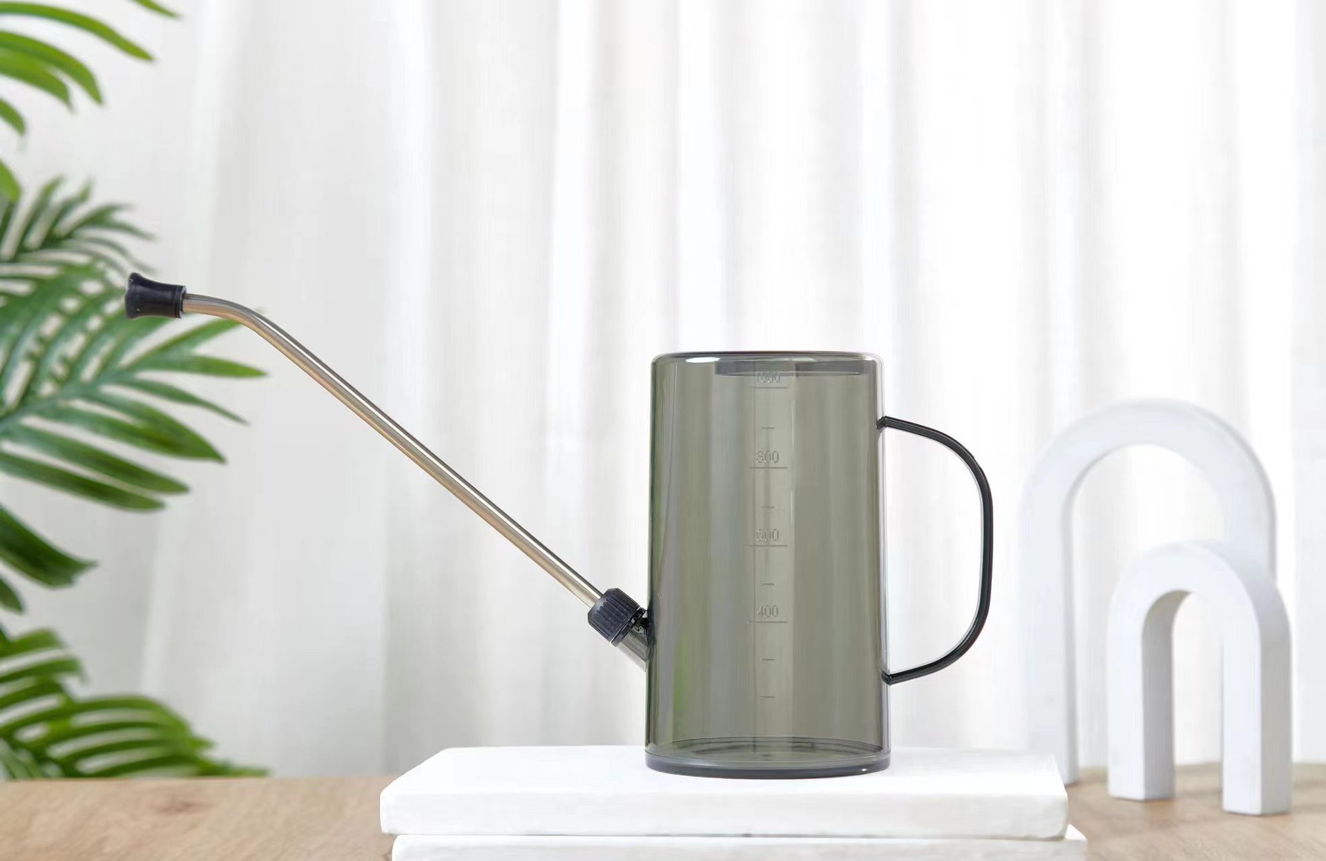 不锈钢长嘴浇水壶透明带刻度浇花壶洒水家用园艺盆栽淋水喷壶工具详情7