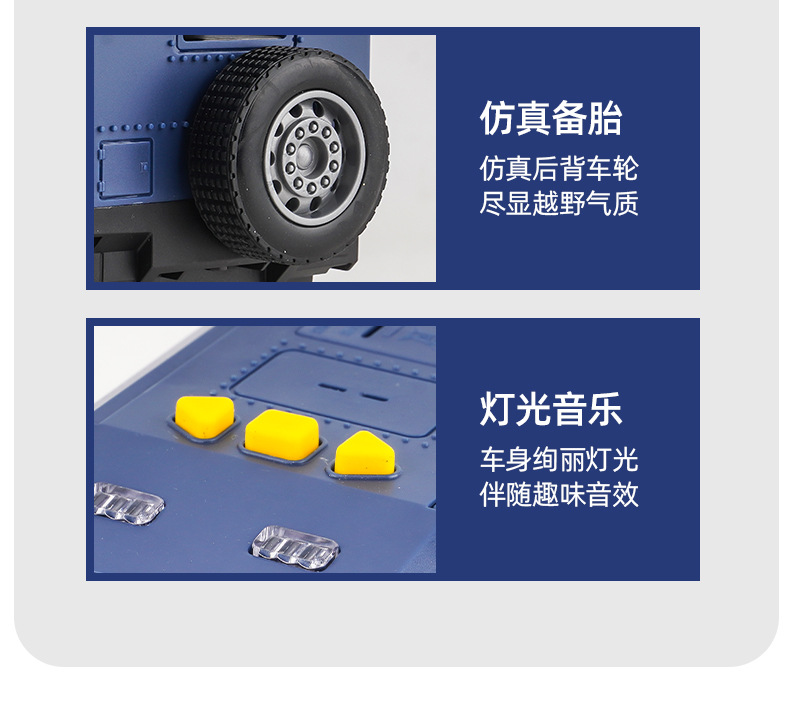 宝宝益智玩具车1-3岁男孩专用 惯性回力越野车模型 小汽车仿真代发儿童玩具6款随机发货详情14