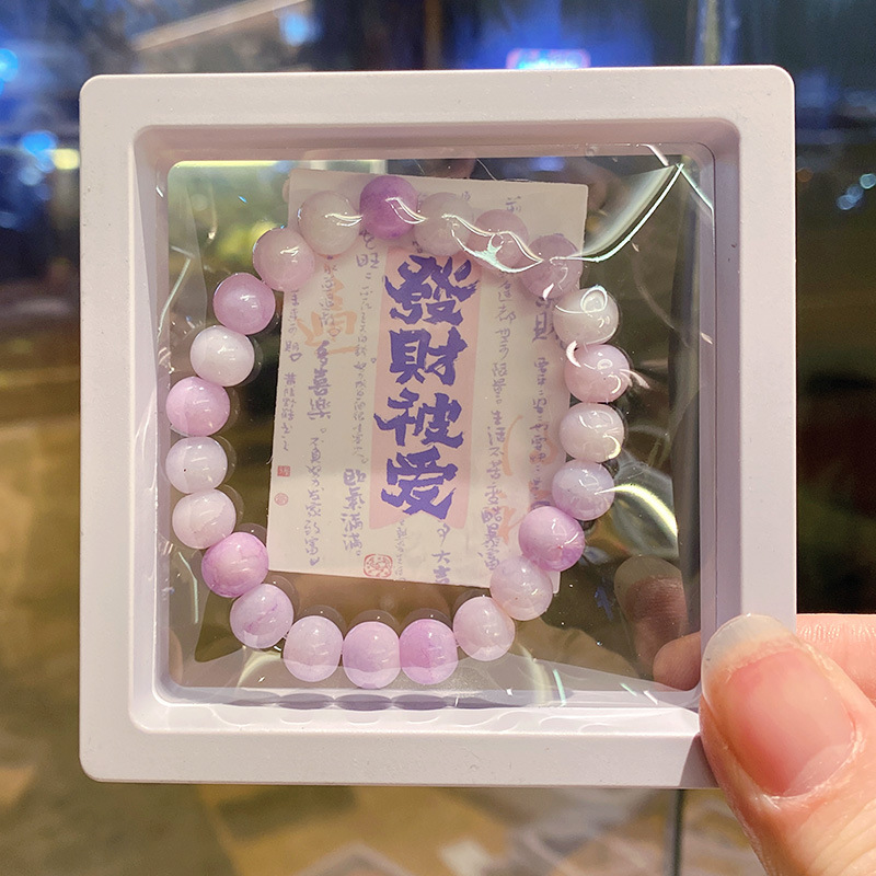 New imitation ceramic bracelet, handcrafted beaded gift box set, best-selling and popular glass bracelet for wholesale purchase pic 4