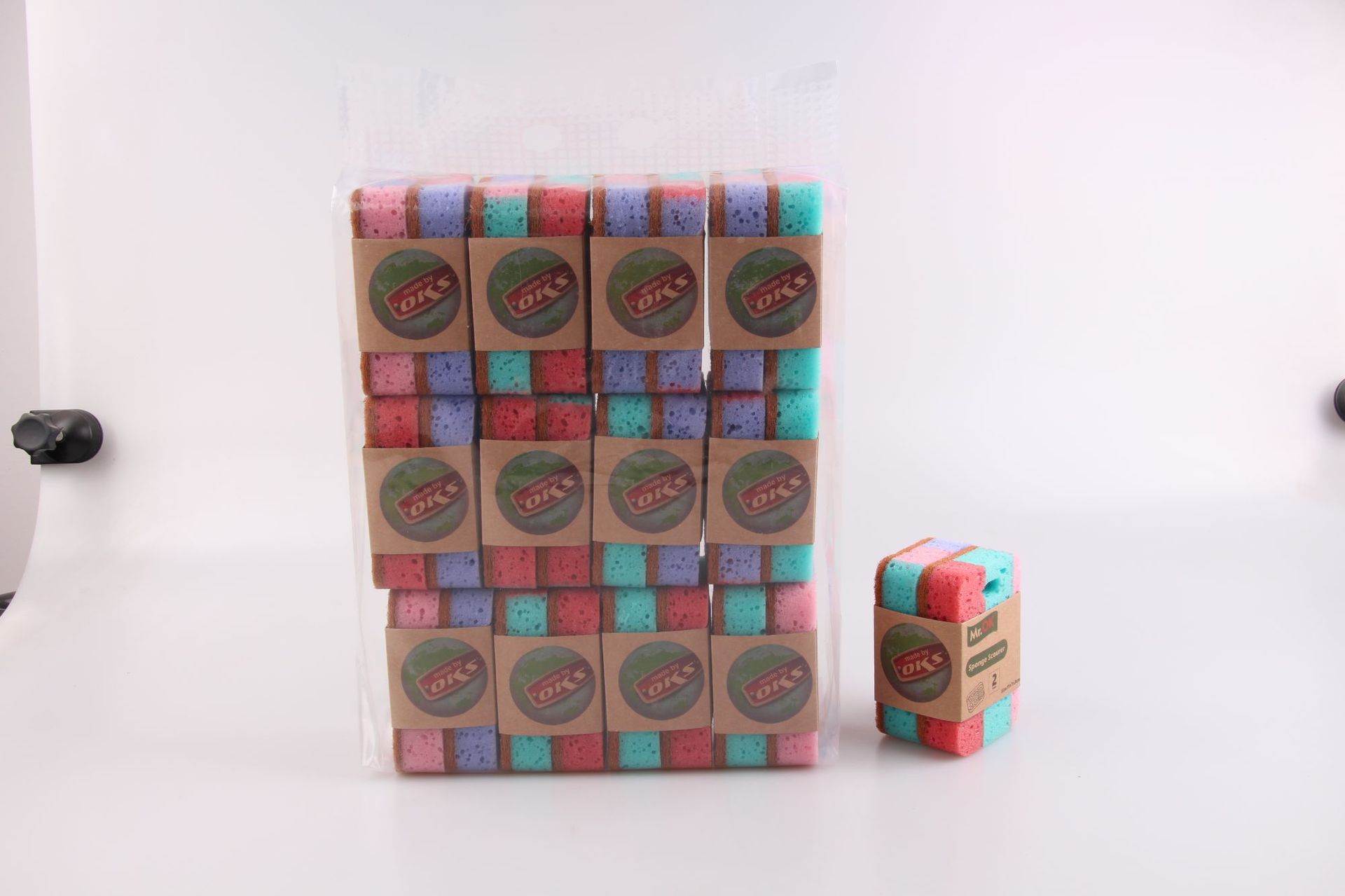 厂家批发木桨绵洗车绵双面洗碗海绵擦清洁海绵块浴缸刷钢丝球竖详情6