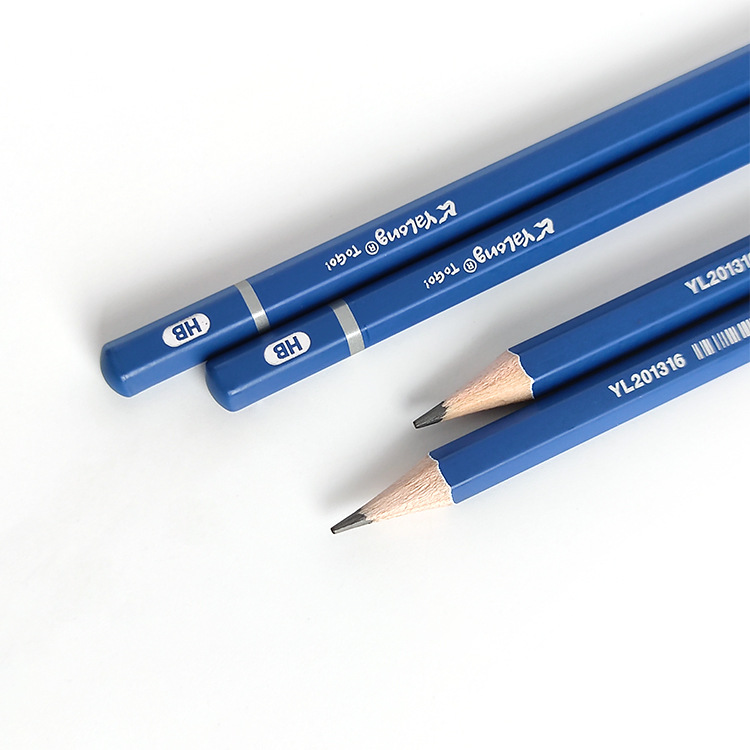 Yalong Foreign Trade specializes in providing wooden hexagonal design HB pencils, painted sharpened student pencils pic 1