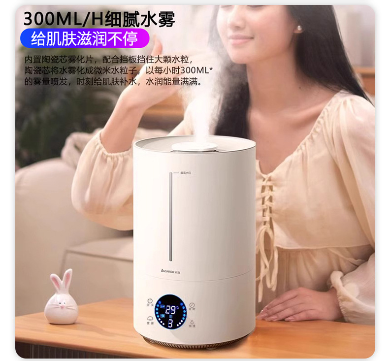 新款加湿器家用静音卧室小型大喷雾容量空调内孕妇婴儿空气香薰机加湿器详情2