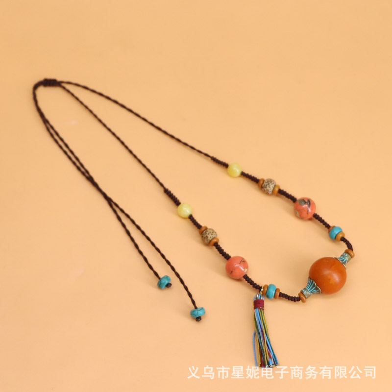 Ethnic style, Bohemian style, multi-treasure necklaces, cheongsams, cotton and linen clothes, accessories, collectibles, tassels, necklaces, best-selling wholesale items pic 17