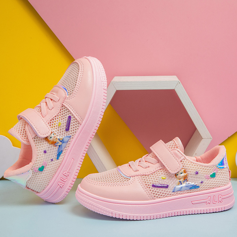 女童鞋网面小白鞋2024春夏季透气新款儿童板鞋小学生公主运动鞋子详情30