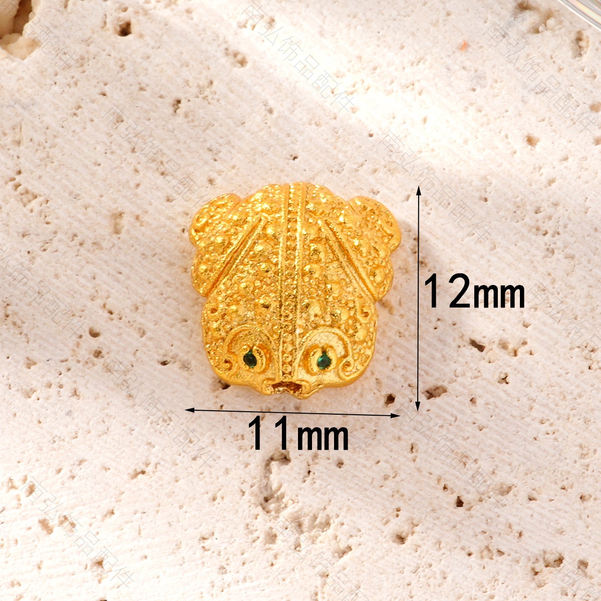 New ancient-style sand gold wealth-attracting bracelet and necklace with zirconium toad beads, a high-end Chinese style DIY accessory pic 5