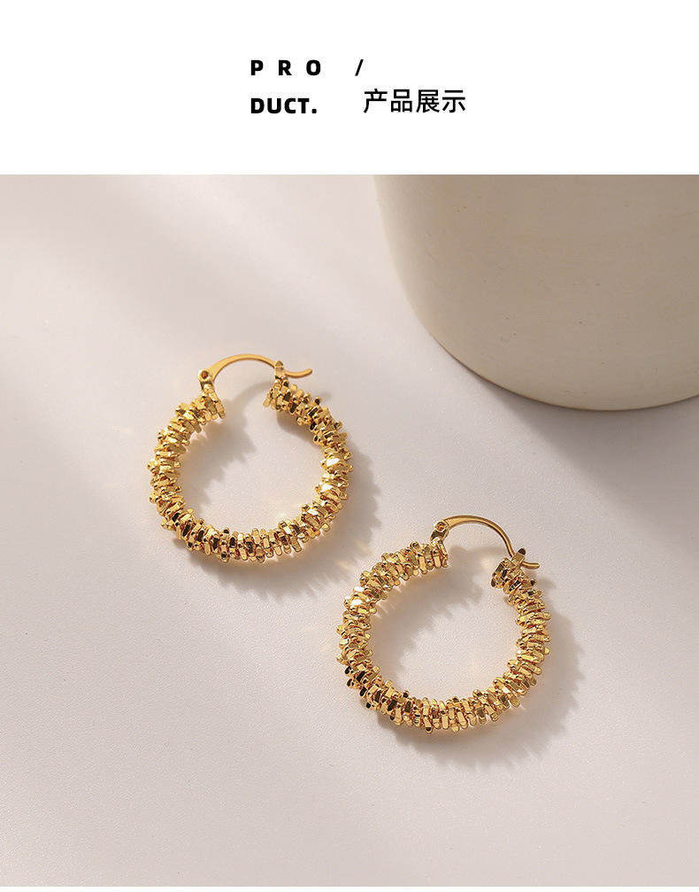 欧美ins新款夸张不规则大圆圈c型耳环耳圈高级感时尚设计感耳饰女详情6