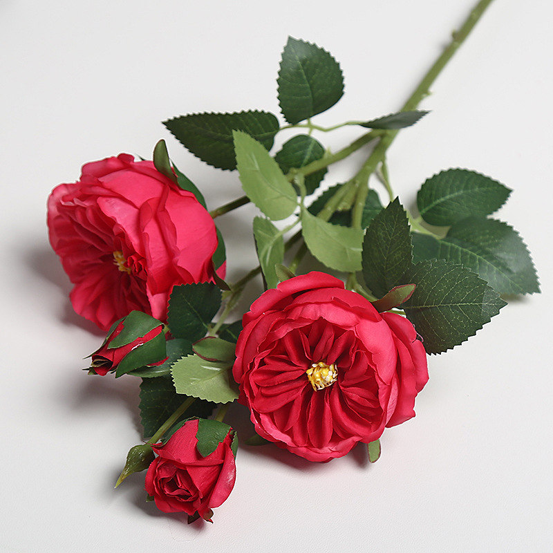 仿真假花新款红色系婚礼婚庆装饰路引花户外拍摄道具软装绢花婚庆用品婚礼拱形门详情6