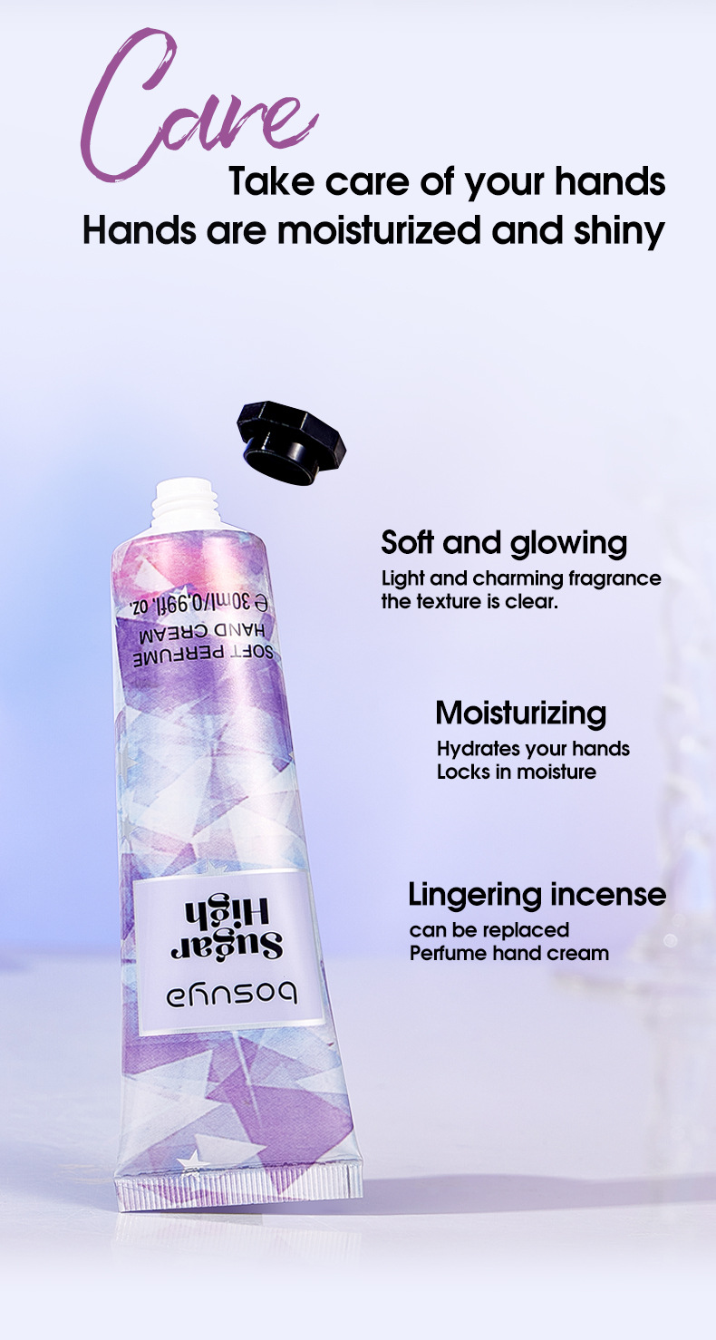 【 Cross-border Exclusive 】 Wholesale of 5-pack bosuya Perfume Hand Cream for Moisturizing, Hydrating and Refreshing Hand Cream pic 6