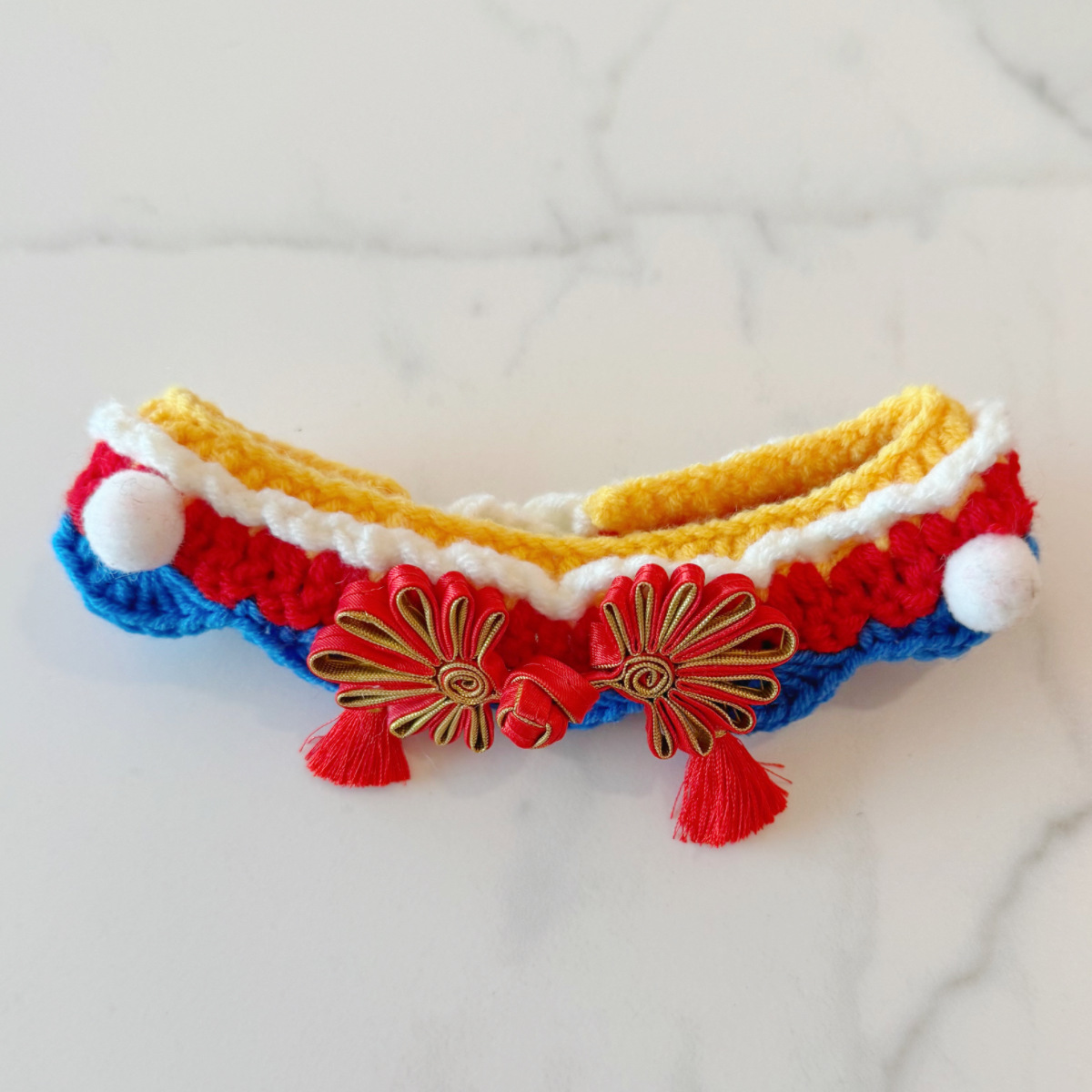 手工编织饰品围巾发带挂饰树脂奶油胶配件米珠奶油胶配饰多款混搭详情5