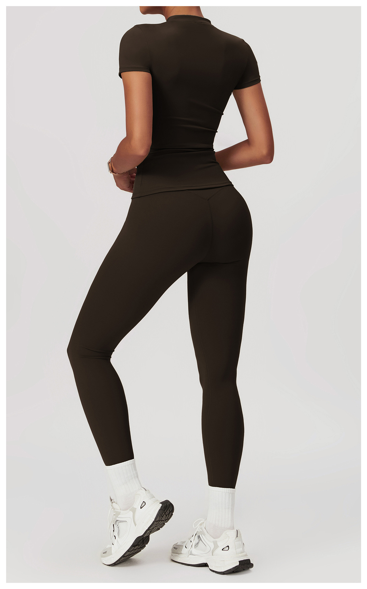 泽创春季t恤速干瑜伽服短袖健身上衣罩衫户外跑步运动短袖女8455详情70