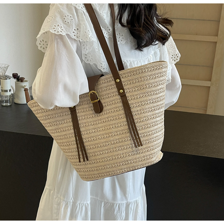 草编大容量包女包编织夏天沙滩女2024新款包包单肩手提托特包大包详情28